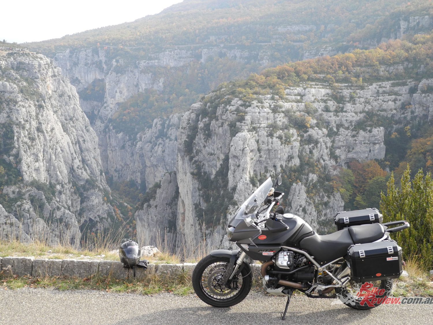 Overlooking the Gorges de l’Ardèche.
