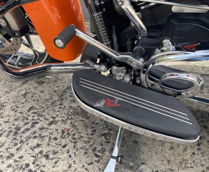 The option of a heel toe shift is there, floor boards are a bit narrow.