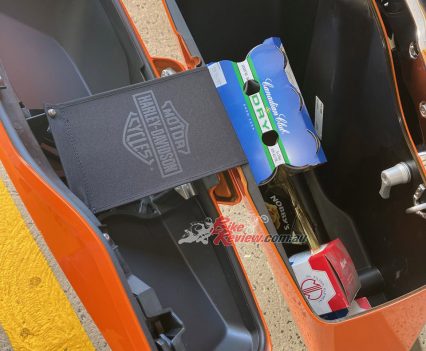 Plenty of room in the panniers.