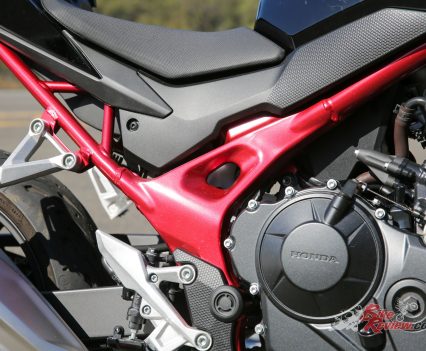 Beautiful red frame.