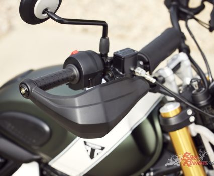 Handguards on the Scrambler.