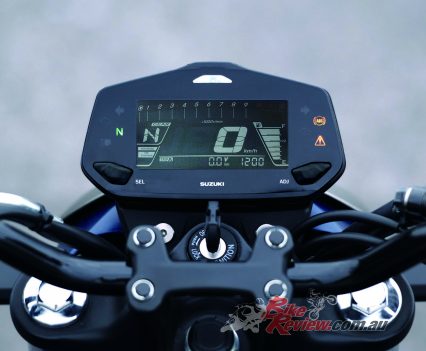 Cool looking little LCD dash.