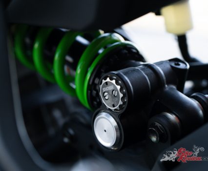 That beautiful, full-adjustable shock.