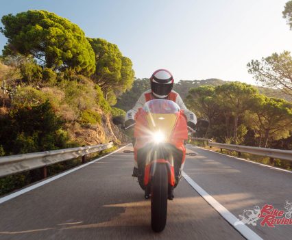 The KYB upside down forks are fully adjustable for preload and compression damping as well as rebound damping.