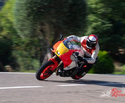 "The function behind the move from the curvaceous cowlings of the 1970s to the more squared off style of the 1980s was to both improve aerodynamic efficiency and protect the rider from the wind and this is no different with the XSR900 GP."