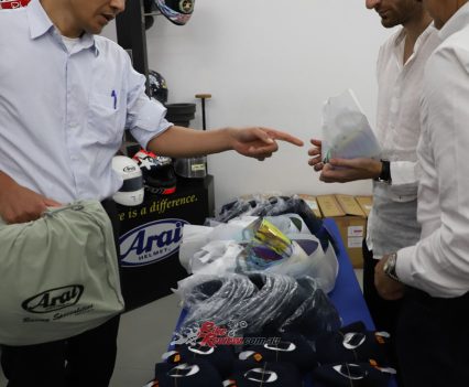 Choosing what layout to run and which visor we want.