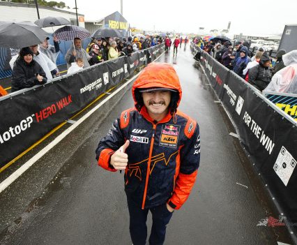 With the forecast to worsening throughout the day further track activity following the conclusion of the Moto2 race was cancelled.