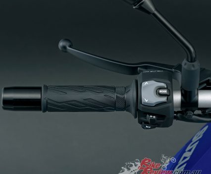 Street oriented grips and bar positioning.