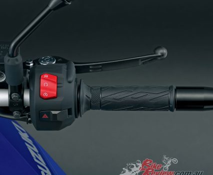 The handlebars are narrower.