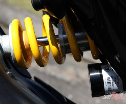 15mm increase in rear suspension travel is welcome.