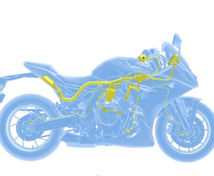 The Suzuki Intelligent Ride System (S.I.R.S.) features a collection of advanced electronic rider assist systems.