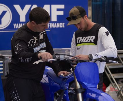 Setting up the rider maps.