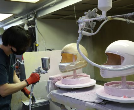 Laying the base coat.