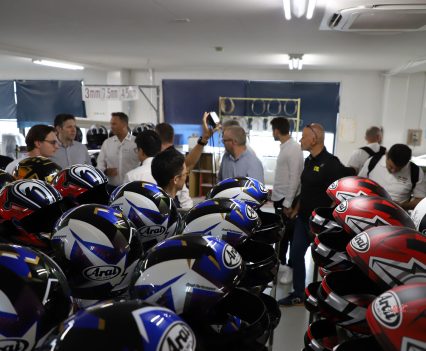 Freshly placed decals.