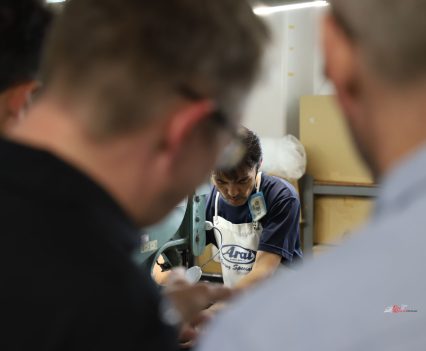 Drilling the holes for the lids.