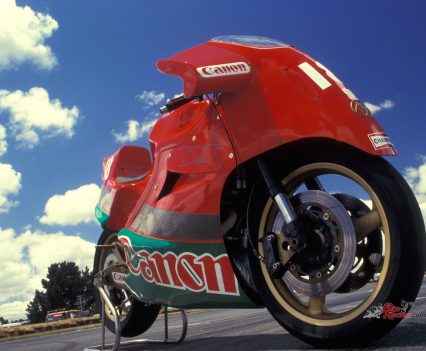 John Britten teamed up with Bob Denson to create one of the most interesting looking road-racers of the period. The Aero-D-One V1000...