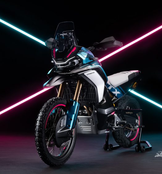 We don't know a whole lot about the new machine from CFMOTO as they're keeping their cards close to their chest. 