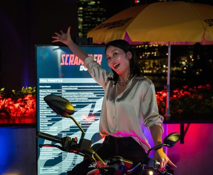 Kaori attended the Scrambler Next Gen Tour.