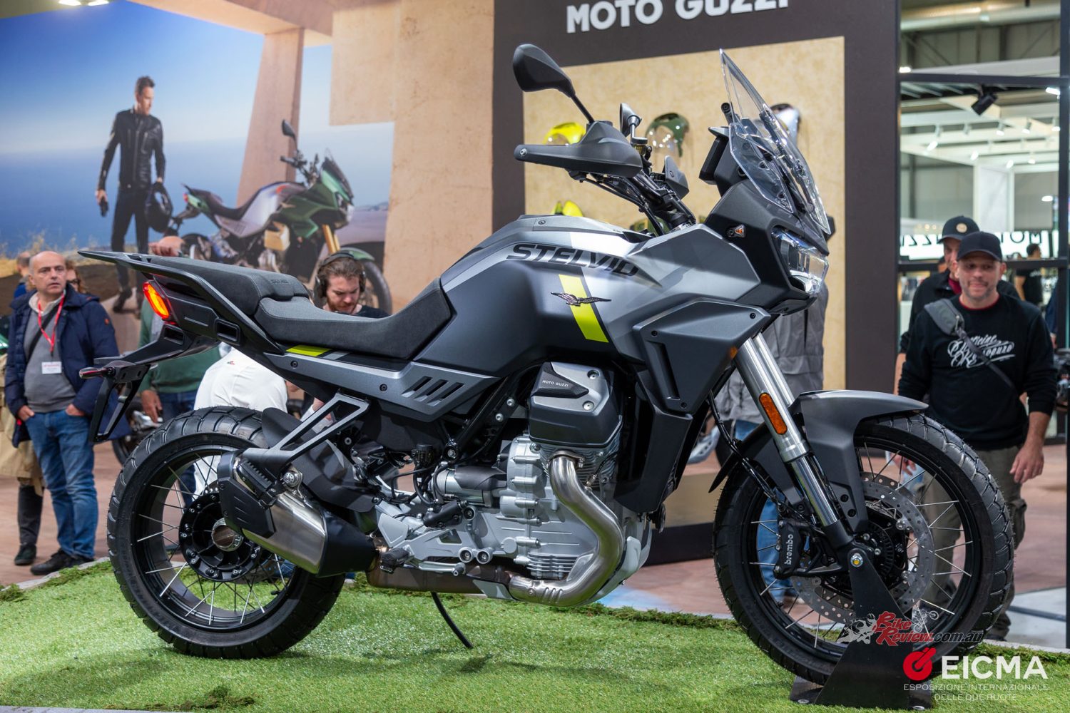Moto Guzzi have entered EICMA 2023 in full force! The Piaggio group showed off the new Stelvio that was announced just before the event and they also pulled the covers off their new V85 range.