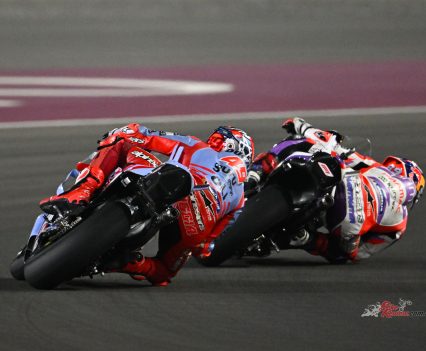 The leading duo were locked together at the start of the final lap, with Diggia shadowing Martin’s every move.