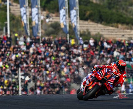 Following a highly dramatic Gran Premio Motul de la Comunitat Valenciana, the 2023 MotoGP World Champion is Francesco Bagnaia  after Jorge Martin  crashed out of the race following an incident at Turn 4 with Marc Marquez.