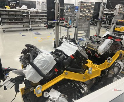 Engine construction room.