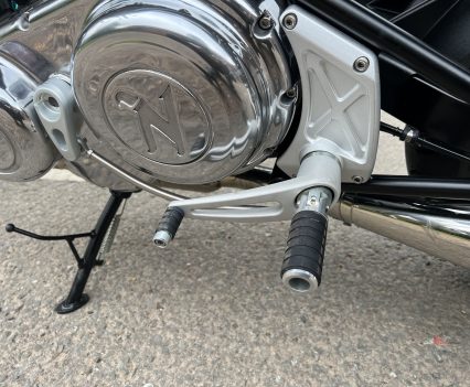 No quick-shifter on this bad boy.