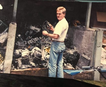 Phillis at the KHI Parts bin in Japan.