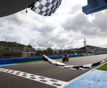 The two-time Champion continued his stunning form with victory in the 8-lap race...