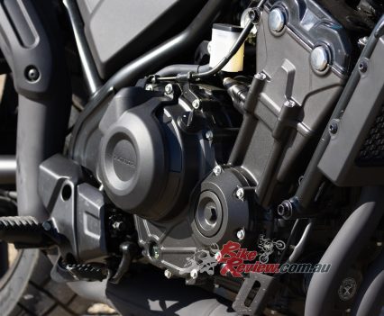 Powering this little bike is the well-known and loved Honda 471cc parallel-twin engine.