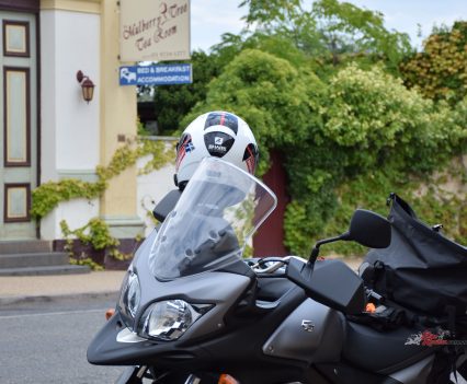 Accommodation and a very nice cup of tea await across the road here.