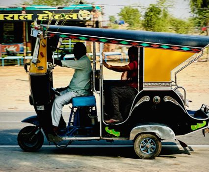India is full of tuk-tuks screaming around.