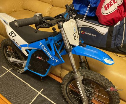 Packing is easy, as the Torrot can be left in the house ready, no fumes!