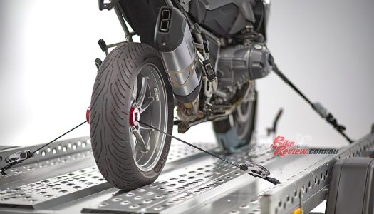 CapStrap BMW axle tie-down system | AceBikes