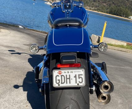 Massive 240-section rear tyre.