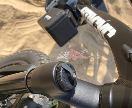 Adjustable suspension.