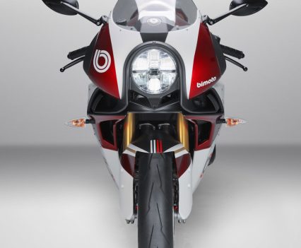 LED retro style headlight.