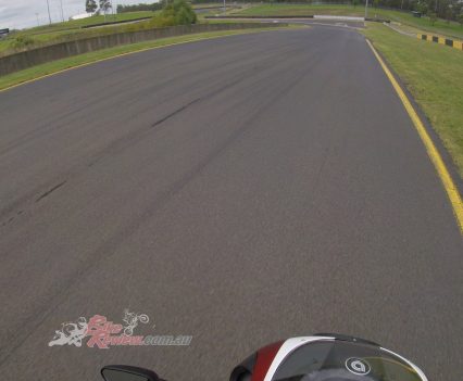 Over the hill into the chicane the KB4 was agile.